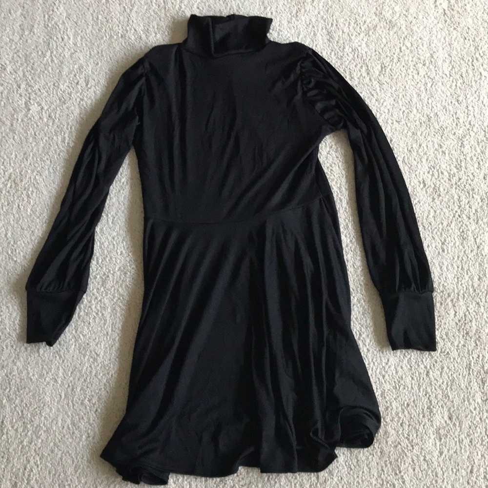 Black turtleneck dress